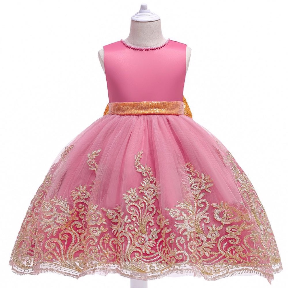 Boutique Luxury Flower Girl Lace Wedding Birthday Dress 5025